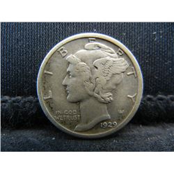 1929 S High Grade Mercury Dime