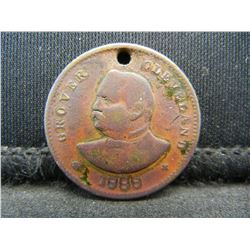 1888 Grover Cleveland Presidential Campaign Token