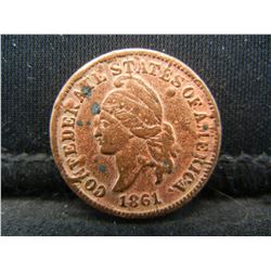 1861 Confederate Cent - Bashlow Restrike