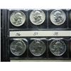 Image 2 : 1956 thru 1986 Washington Quarters - Unirculated - 9 Silver