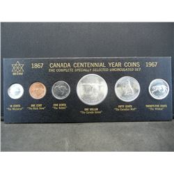 1867-1967 Canada Centennial Silver Year Coins