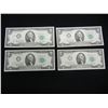 Image 1 : 1976 $2 Bank Note - 4 Consecutive Numbered - Crisp Uncirculated
