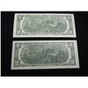 Image 5 : 1976 $2 Bank Note - 2 Consecutive Numbered - Crisp Uncirculated