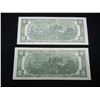 Image 5 : 1976 $2 Bank Note - 2 Consecutive Numbered - Crisp Uncirculated