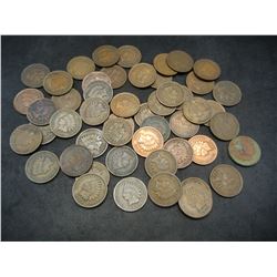 Roll of 50 Indian Head Cents - No Culls