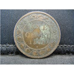 1881-H CANADIAN ONE CENT