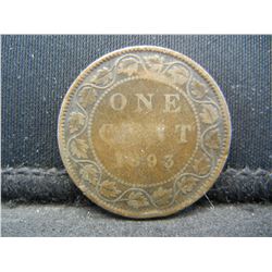 1893 CANADIAN ONE CENT
