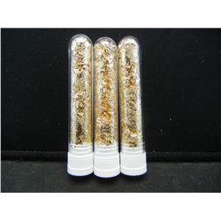 (3) Vials of Leaf Flakes