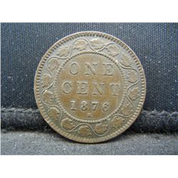 1876-H CANADIAN ONE CENT