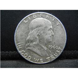 1960-D BU SILVER (90%) FRANKLIN HALF