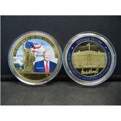 2-(DONALD J. TRUMP MEDALS/1 OUNCE), PROOF