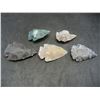 Image 1 : (5)-ARROW-HEADS, (AGATE), AGE UNKNOWN