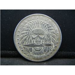 1921 (SKULL/MORGAN), NOT SILVER OR LEGAL TENDER