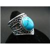 Image 2 : WOMAN'S/MEN'S TURQUOISE RING (SIZE 6), FASHION JEWELRY