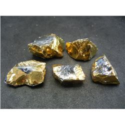 (5/.48 OZ) BRONZITE GOLD NUGGETS