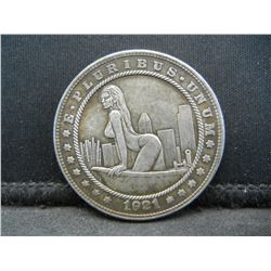 1921-D (BABE/MORGAN), NOT SILVER OR LEGAL TENDER