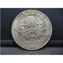 1961 (WILD WILD WEST SKULL LIBERTY HALF), NOT SILVER OR LEGAL TENDER