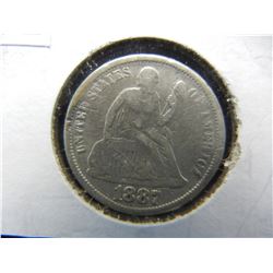 1887 Seated Dime