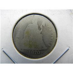 1870 Seated Dime