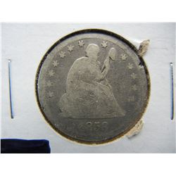 1858 Seated Quarter