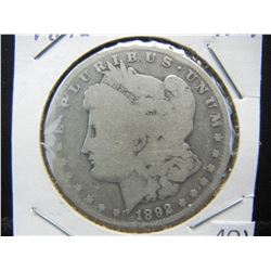 1892 S Morgan Dollar