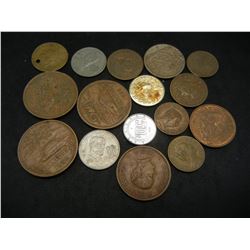 Lot of (16) Foregin Coins