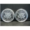 Image 2 : (2) George H.W. Bush Proof Half Dollars