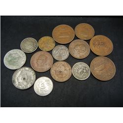 Lot of (13) Foreign Coins