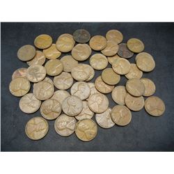 Lot of Wheat Cents, Mixed Dates