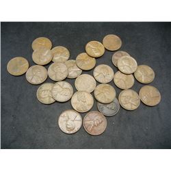 Lot of Wheat Cents, Mixed Dates