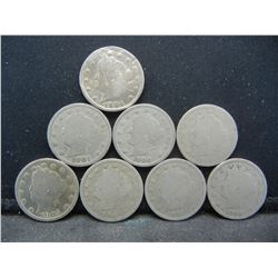 (8) V Nickels