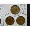 Image 4 : (9) Wheat Cents, 1930's