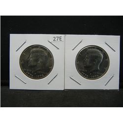 (2) 1976 D Bicentennial Kennedy Half Dollars