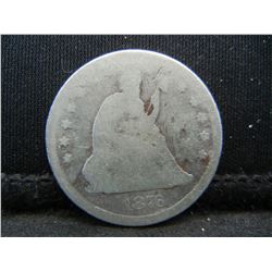 1876 Seated Quarter
