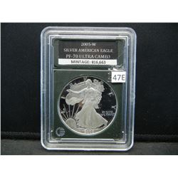 2005 W American Silver Eagle, Slabbed