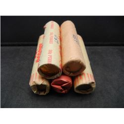 (5) Rolls of Lincoln Cents, Mixed Dates