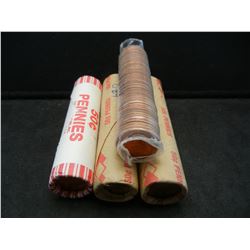 (4) Rolls of Lincoln Cents, Mixed Dates