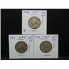 Image 1 : 1942, 44, 51 Washington Quarters