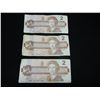 Image 1 : (3) 1986 Ottawa Two Dollar Notes
