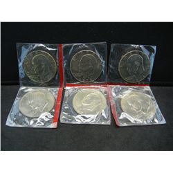 (6) 1978 D Ike Dollars
