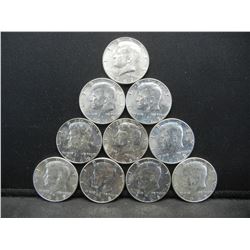 (10) Kennedy Half Dollars 40% Silver