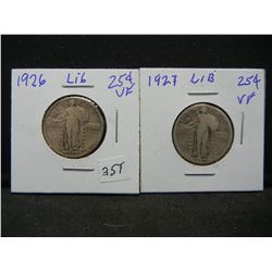 1926, 1927 Standing Liberty Quarter