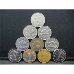 Lot of Canada Coins