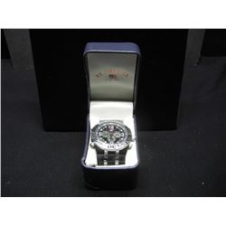 Polo Assn GIANT WATCH. Works. Needs band, HEAVY DAMAGE