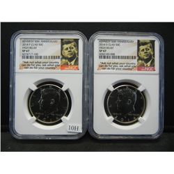 2014 P&D High Relief Specimen 67 Kennedys. NGC graded