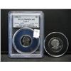 Image 1 : 1981-S RARE Ty 2 PR69 DCAMEO Nickel. And 1979 Proof "S" Type 1 Susan B. Anthony Dollar