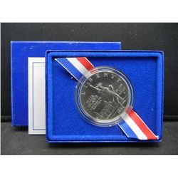 1986-P Ellis Island Liberty UNC Silver Dollar with package
