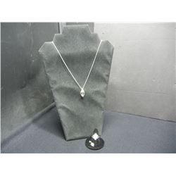 .925 Silver (2) pendants and Silver ring Size 8 3/4