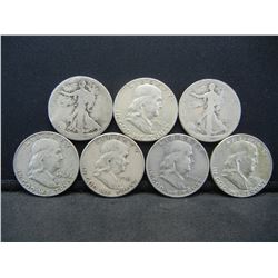 7-90% Silver USA halves