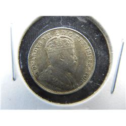 1907 Canada Original Uncirculated 5 cents. Lists $175